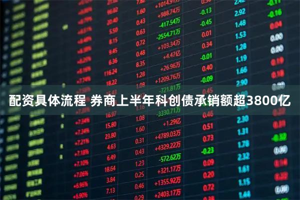 配资具体流程 券商上半年科创债承销额超3800亿